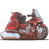 Autocollant 1567-Honda-Goldwing