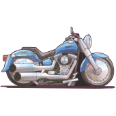 Autocollant 1577-Harley-Fat-Boy