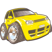 Autocollant 1627-Golf MK5 Euro Style