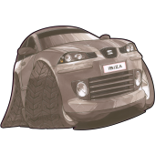 Autocollant 1644-Seat-Ibiza