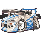 Autocollant 1685-2 Fast 2 Furious