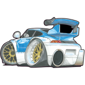 Autocollant 1749-Porsche-GT-Racer