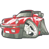 Autocollant 1753-Porsche-911
