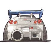 Autocollant 1784-Skyline 2 Fast 2 Furious