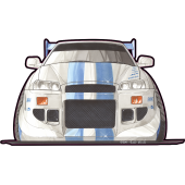 Autocollant 1785-Skyline 2 Fast 2 Furious