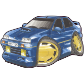 Autocollant 1803-Renault 19 Williams