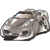 Autocollant 2058-ferrari 360 Miami Vice