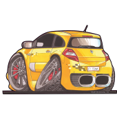 Autocollant 2332-Renault  Megane F1 Team