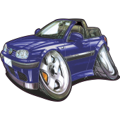 Autocollant 2478-Golf Cabrio