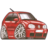 Autocollant 2508-Golf VR6