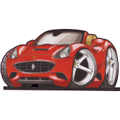 Autocollant 2573-Ferrari-California