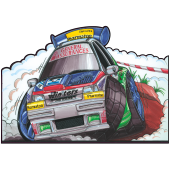 Autocollant 308-Renault Clio Rally
