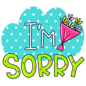 Autocollant I'm Sorry
