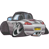 Autocollant 348-Porsche-Boxter