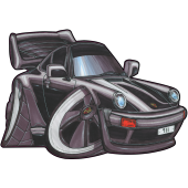 Autocollant 360-Porsche-911