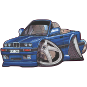 Autocollant 381-M3 E30 Cab