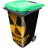 Sticker Poubelle Danger Radiation