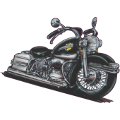 Autocollant 499-Harley-Electra