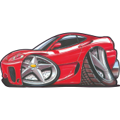 Autocollant 524-Ferrari-F360