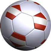Sticker ballon foot autriche