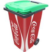 Sticker Poubelle Coca Cola
