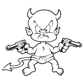 Sticker petit diable