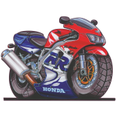 Autocollant 610-Honda-Fireblade