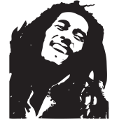 Stickers Bob Marley 3