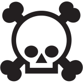 Sticker Tête de Mort 3