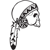 Sticker Tête de Mort 15