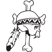 Sticker Tête de Mort 18