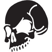 Sticker Tête de Mort 20