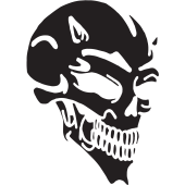 Sticker Tête de Mort 24