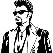 Sticker Johnny Hallyday 5