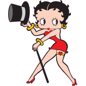 Autocollant Betty Boop