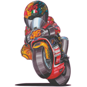 Autocollant 697-Aprilla-Rossi