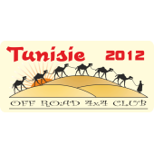 Autocollant Off Road 4x4 Tunisie 2012
