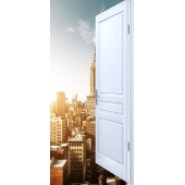 Sticker Porte Effet Ouvert Manhattan