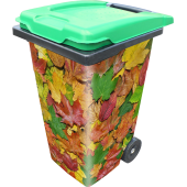 Sticker Poubelle Feuilles