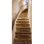 Sticker Porte Escalier En Trompe oeil