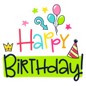Autocollant Happy Birthday