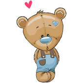 Autocollant Ours En Peluche Mignon 7
