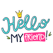 Autocollant Hello My Friend