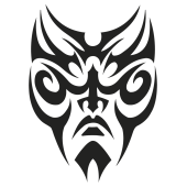 Sticker mural Masque