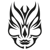 Sticker mural Masque