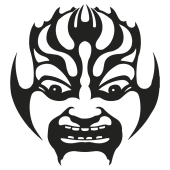 Sticker mural Masque