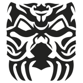 Sticker mural Masque