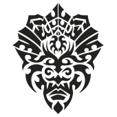 Sticker mural Masque