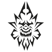 Sticker mural Masque
