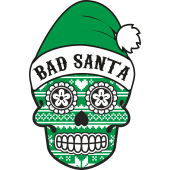Autocollant Noël Tête de Mort Mexicaine 4